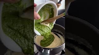 ¡Aprende a preparar una creamy pestoquot o pesto cremosa al toque pasta recetas pesto cooking [upl. by Dale]