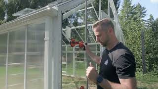 Stage 31 Installing Gable Glazing Double Glass [upl. by Landel]