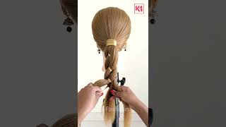 Stunning Braided Ponytail Hairstyle with Ribbon Tutorial  Perfect Hairstyle Ideas [upl. by Ardeha178]