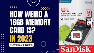 SanDisk 16GB microSD Memory Card unboxing Worth in 2023 ReadWrite Speed Test on Galaxy Phone [upl. by Rosalie870]