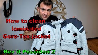 How to wash laminated Gore Tex jacket Revit Poseidon 2 [upl. by Annahavas502]