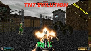 Brutal Doom Rampage Brutality  TNT Evilution  Map 11 Storage Facility 100 Secrets [upl. by Otecina288]