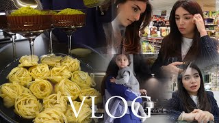 VLOG  SPECIAL MAKARNA TARİFİM  NEFİS SUPANGLE YAPTIK  BENİMLE BİR GÜN  MİNİ MARKET ALIŞVERİŞİ [upl. by Oralla47]