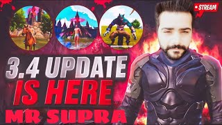 BGMI LIVE  NEW UPDATE 34  MR SUPRA LIVE  bgmilive pubglive mrsupralive [upl. by Nod]