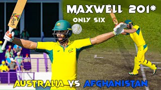 Maxwell 201  Only Six  Cricket 24 [upl. by Ainala]