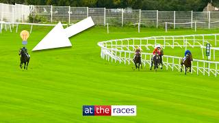 The most GENIUS moments from jockeys in horse racing 🤯 [upl. by Leynad]