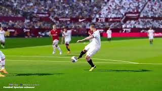 Sevilla vs PSV Highlights Goals  Champions League 202324  Football Simulation PES 21 [upl. by Naelcm]