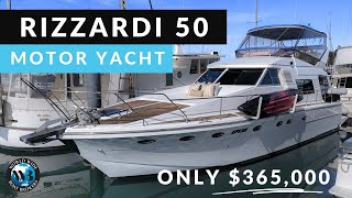 Tour Inside this Rizzardi 50 Motor Yacht for less than 400K [upl. by Cornelia843]