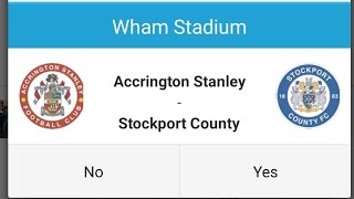 Accrington Stanley v Stockport county Tuesday 3rd September 2024 [upl. by Alakam979]