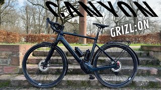 CANYON GrizlON CF Daily REVIEW  Ein Gravel EBike für alle Situationen [upl. by Tannie]