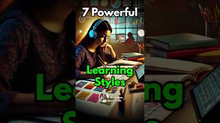 7 Best Learning Styles 🔥 Study Tips for Students studytips studymotivation [upl. by Marigolde508]