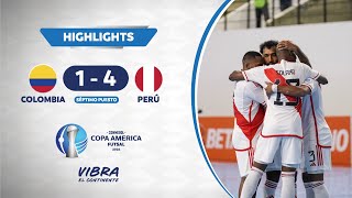 CA FUTSAL 2024  COLOMBIA 1  4 PERÚ  Highlights [upl. by Sioux]