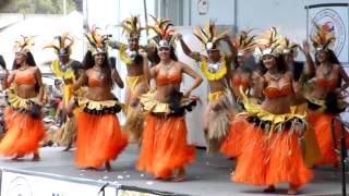 Tahitian Dance Lokelanis Rhythm of the Islands At Hoolaulea Lawndale 2013 [upl. by Kiran860]