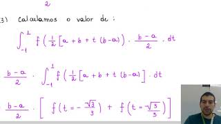 Método da Quadratura de Gauss de Dois Pontos  Integração Numérica [upl. by Hamlet162]