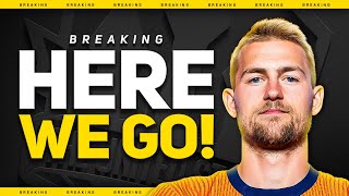 DE LIGT SIGNS FOR MAN UTD Goldbridge Reacts [upl. by Euqinad]