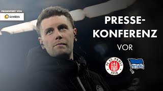 Die Pressekonferenz vor dem Spiel gegen Hertha BSC I Präsentiert von LichtBlick [upl. by Harriott420]