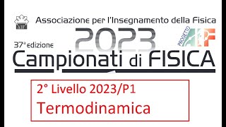 Olimpiadi fisica secondo livello  Problema di termodinamica 1 [upl. by Vanni]