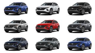 New 2022 Hyundai Tucson Colors  Detailed Comparison [upl. by Eva784]