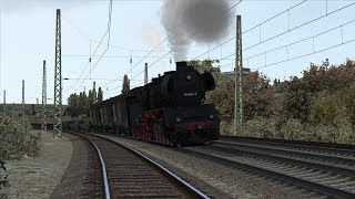 Anfahren mit Dampfmangel am Berg Br 5035 [upl. by Aniala]