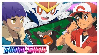 Ash and Hops FINAL Battle in Pokémon Sword amp Shield [upl. by Serolod]