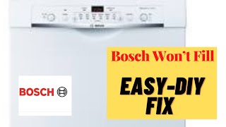 ✨ BOSCH DISHWASHER DIY FIX  WONT FILL WITH WATER ✨ [upl. by Huppert]