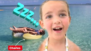 The kids pranked Charles and he slept in the ocean in the Cayman Islands [upl. by Gemma]