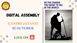 DIGITAL ASSEMBLY  GANDHI JAYANTI  02 OCTOBER  ST MARYS CONVENT INTER COLLEGE LUCKNOW [upl. by Dugaid]