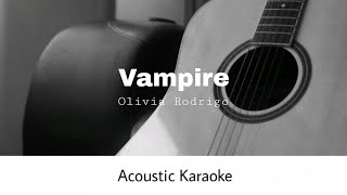 Olivia Rodrigo  Vampire Acoustic Karaoke [upl. by Eseuqram]