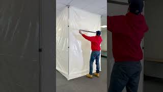 ZIPWALL® Dust Barrier Poles for Dust Barrier in Minutes [upl. by Kihtrak]