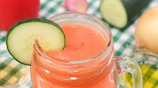 Gazpacho Andaluz  Receta muy Fácil y Rápida [upl. by Erdnuaed]