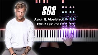 Avicii  SOS ft Aloe Blacc  Piano Cover by Pianella Piano [upl. by Lorinda]