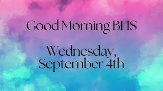 Barberton High School Morning Announcements for Wednesday September 04 2024 [upl. by Erdnoid484]