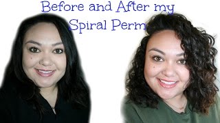 Before During and After a Spiral Perm [upl. by Bluefield]