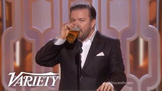 The Best of Ricky Gervais at the Golden Globes [upl. by Danya]