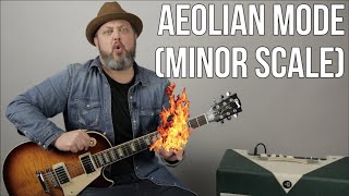 Lead Guitar Lesson  Modes Aeolian Scale Study For Guitar [upl. by Curson903]