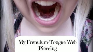 My FrenulumTongue Web Piercing [upl. by Mcclain]