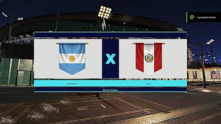 Argentina x Peru Copa América 3ª rodada eFootball PES 2021 BMPES 1111 18 [upl. by Stamata]