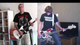 RAMONES  Bonzo Goes To Bitburg bass amp guitar collab [upl. by Geralda]