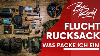 ALARM Was nun Wie sieht mein Fluchtrucksack aus Was sollte rein Der Notfall Prepper Rucksack [upl. by Jevon335]