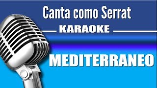 Serrat  Mediterráneo  Karaoke Vision [upl. by Card251]