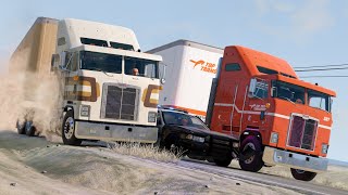 Convoy vs Cops 5  BeamNGdrive [upl. by Ymassej637]