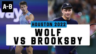 JJ Wolf vs Jenson Brooksby  Full Highlights  US Mens Clay Court Championships 2022  05042022 [upl. by Analat]