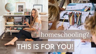 HOMESCHOOL ROUTINE 📚✨ keep the magic alive in learning  fun homeschooling ideas [upl. by Nivat]