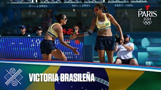 Brasil vence a Egipto en voleibol de playa femenino  Juegos Olímpicos París 2024 [upl. by Pich]