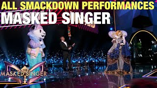 The Masked Singer All SMACKDOWN Performances amp Reveals [upl. by Ahel]