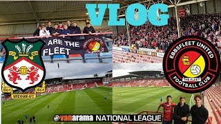 Longest away day Wrexham Afc vs Ebbsfleet United vlog Wrexham dominate 41First time in Wales [upl. by Haidabej588]