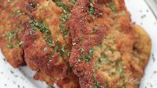 Authentic Italian Chicken Milanese Recipe  Pan Fried Chicken Cutlets [upl. by Evoy121]