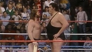 quotHacksawquot Jim Duggan vs Andre the Giant June 4 1988 [upl. by Tinya64]