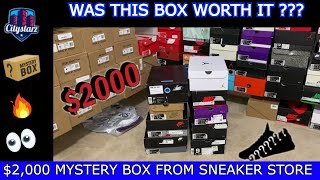 SOME HEAT in this 2000 Mystery Box from the Sneaker Store citystarz [upl. by Law]