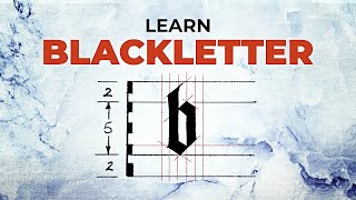 EASY Gothic Calligraphy Alphabet Tutorial  Learn Blackletter [upl. by Ahpla]